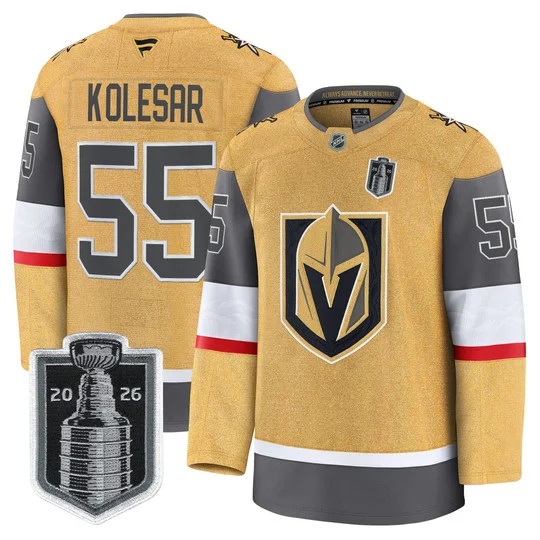 Men's Vegas Golden Knights 2026 Stanley Cup Patch Premium Jersey - All Stitched Keegan Kolesar