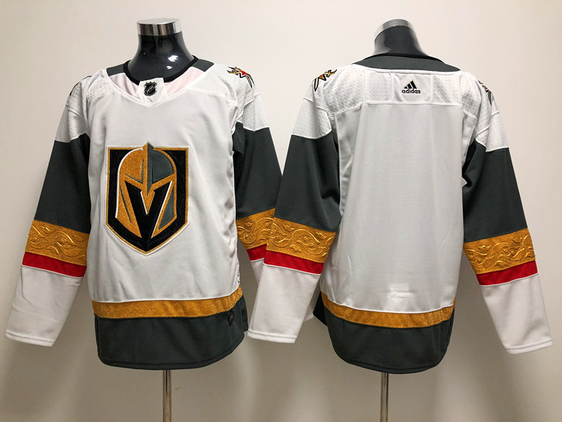 Men's Vegas Golden Knights Blank Adidas White Jersey Stitched