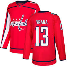 Men's Washington Capitals #13 Jakub Vrana adidas Home Red Jersey Stitched