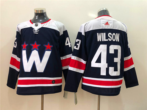 Men's Washington Capitals #43 Tom Wilson Navy Third Adidas NHL Jersey Stitched