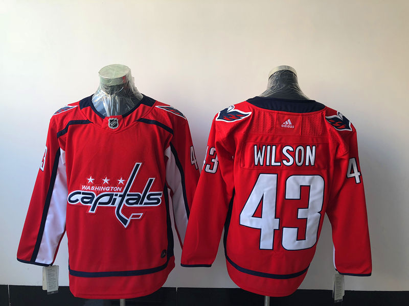 Men's Washington Capitals #43 Tom Wilson adidas Home Red Jersey
