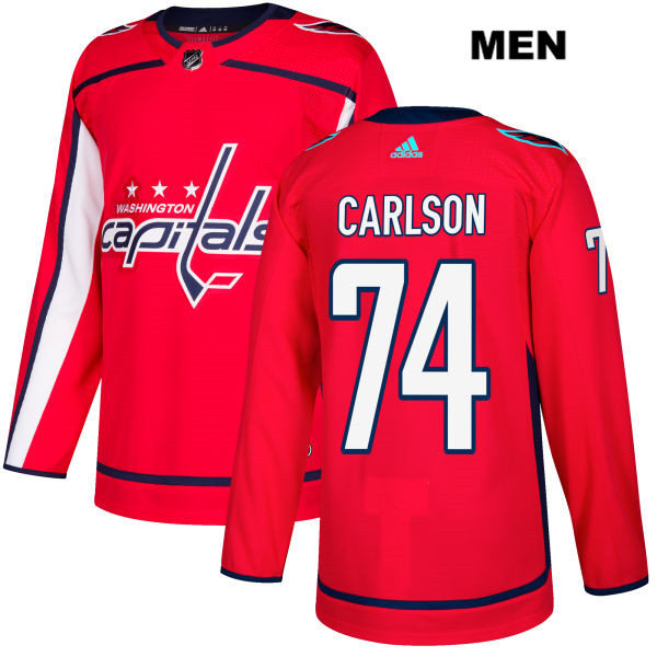 Men's Washington Capitals #74 John Carlson adidas Home Red Jersey
