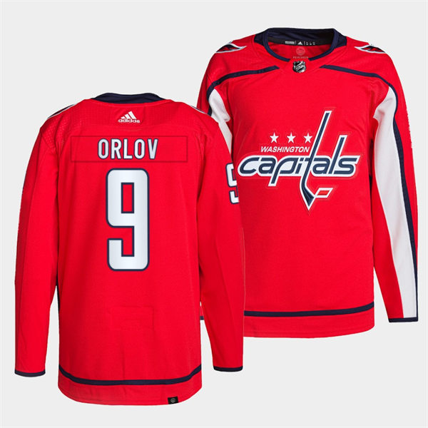 Men's Washington Capitals #9 Dmitry Orlov adidas Home Red Jersey Stitched