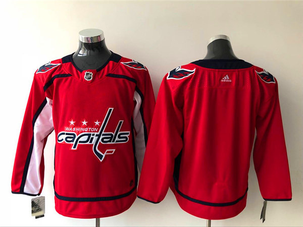 Men's Washington Capitals Blank adidas Home Red Jersey