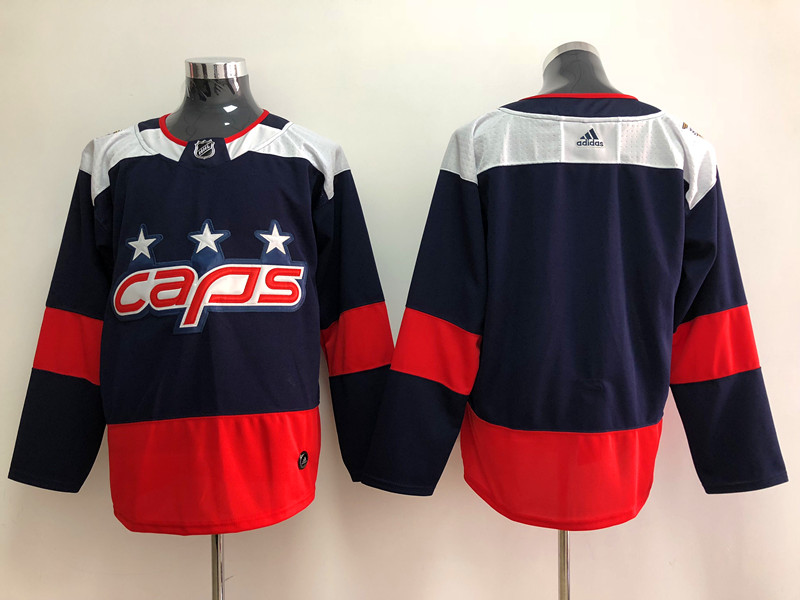 Men's Washington Capitals Blank adidas Navy 2018 Stadium Series Jersey