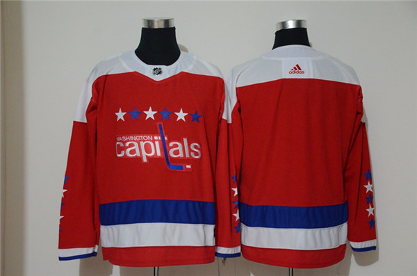 Men's Washington Capitals Blank adidas Red Alternate Jersey