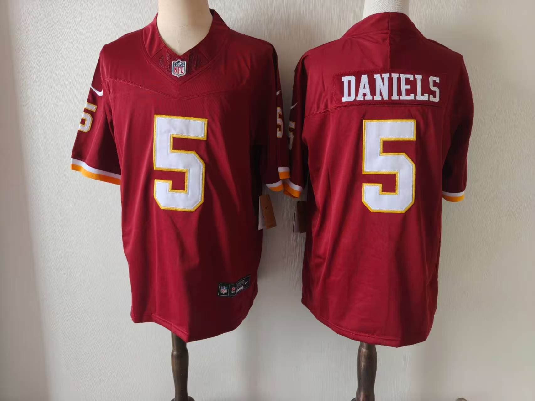 Men's Washington Commanders Throwback Vapor Limited Jersey   - All Stitched  Jayden Daniels 5