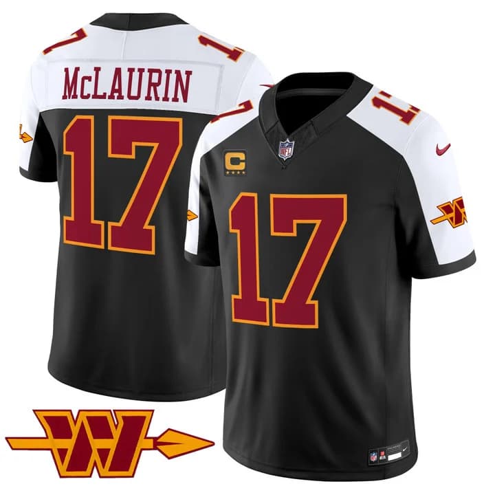 Men's Washington Commanders Throwback Vapor Limited Jersey - All Stitched 17   Terry McLaurin