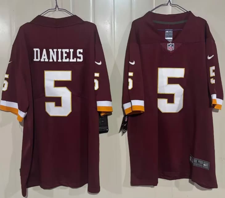 Men's Washington Commanders Throwback Vapor Limited Jersey - All Stitched Jayden Daniels 5