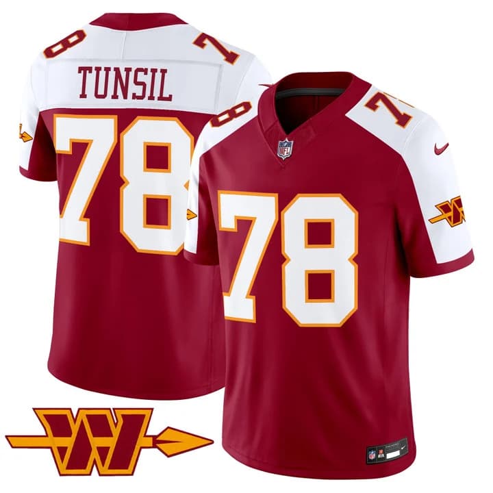 Men's Washington Commanders Throwback Vapor Limited Jersey - All Stitched Laremy  Tunsil   78