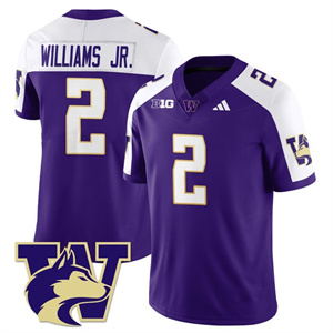 Men's Washington Husky Football 2025 Vapor Limited Jersey - All Stitched Demond Williams Jr. - 2