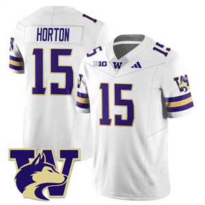Men's Washington Husky Football 2025 Vapor Limited Jersey - All Stitched Kai Horton -   15