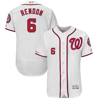 Men's Washington Nationals #6 Anthony Rendon Home White Flex Base Collection Player Jersey