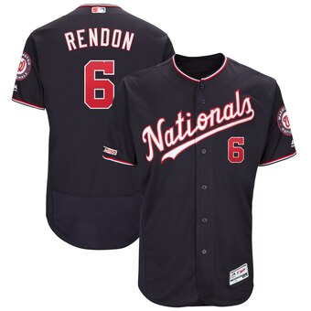 Men's Washington Nationals #6 Anthony Rendon Navy Alternate Authentic Flex Base Player Jersey