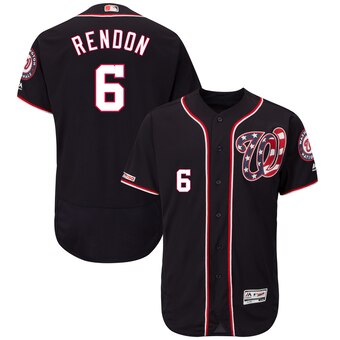 Men's Washington Nationals #6 Anthony Rendon Navy Alternate Collection Flex Base Jersey