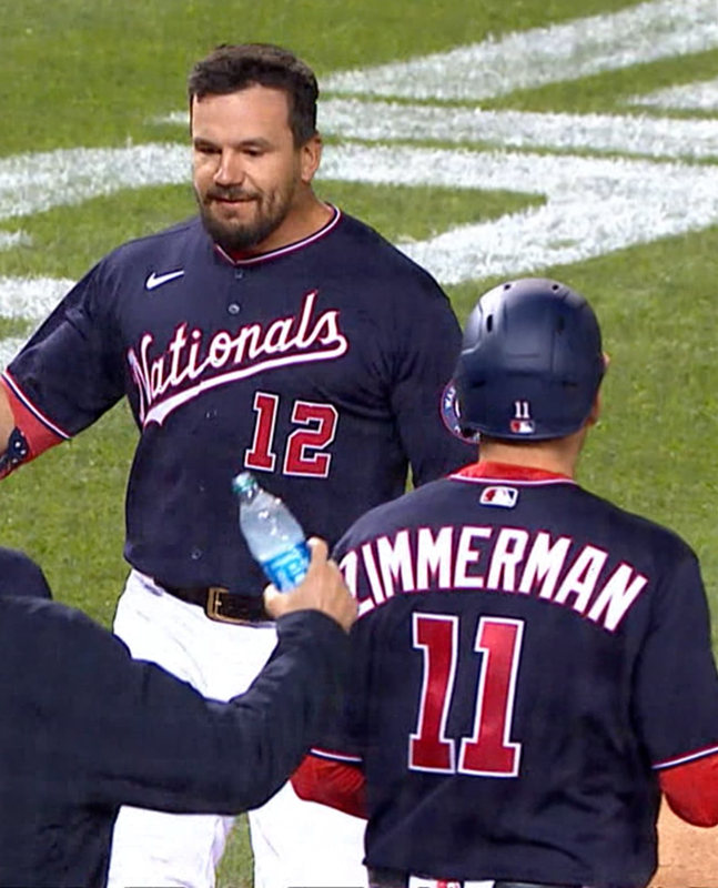 Men's Washington Nationals Custom Nike Navy Alternate Authentic Flex base Jersey