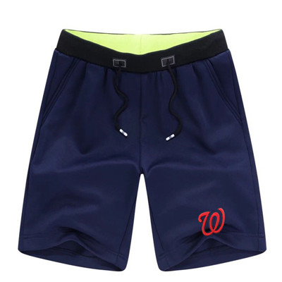 Men's Washington Nationals Team Logo Navy Baseball Shorts