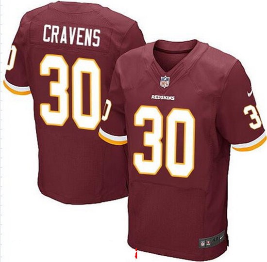 Men's Washington Redskins #30 Su'a Cravens Burgundy Red Team Color Nike Elite Jersey