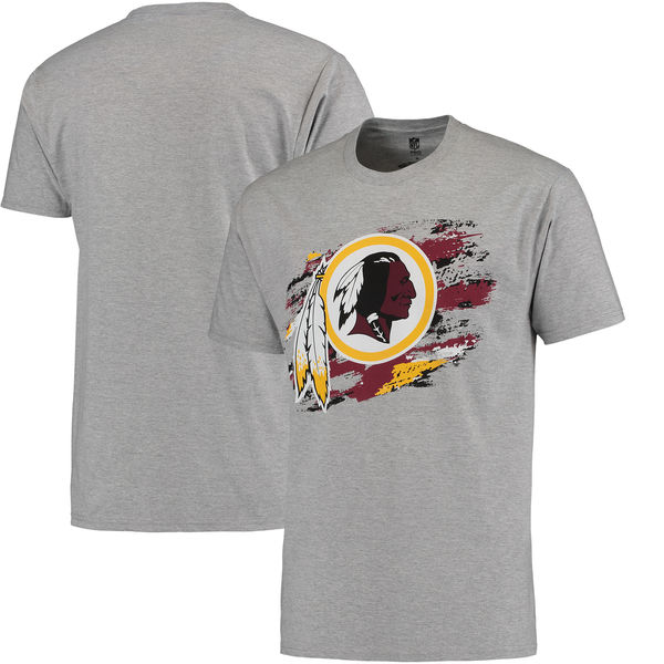 Men's Washington Redskins NFL Pro Line True Color T-Shirt Heathered Gray