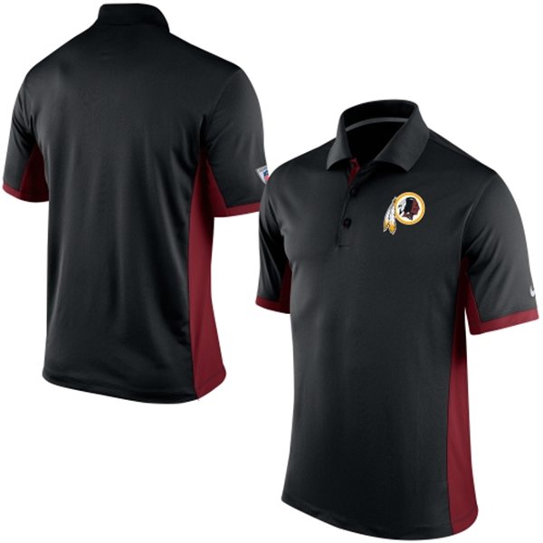 Men's Washington Redskins Nike Black Team Issue Performance Polo