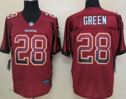 Men's Washington Redskins Throwback Player #28 Darrell Green 2013 Nike Drift Fashion Red Elite Jersey
