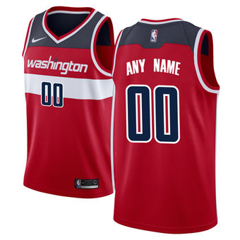 Men's Washington Wizards Red Custom Jersey