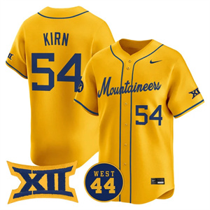 Men's West Virginia Mountaineers 2025 Vapor Premier Limited Jersey - All Stitched Griffin Kirn   54