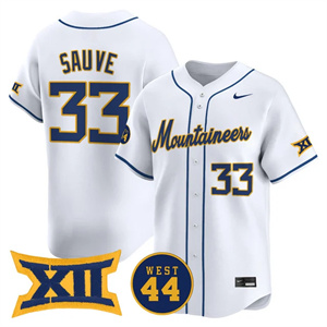 Men's West Virginia Mountaineers 2025 Vapor Premier Limited Jersey - All Stitched Logan Sauve     33