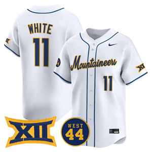 Men's West Virginia Mountaineers 2025 Vapor Premier Limited Jersey - All Stitched Sam White    11
