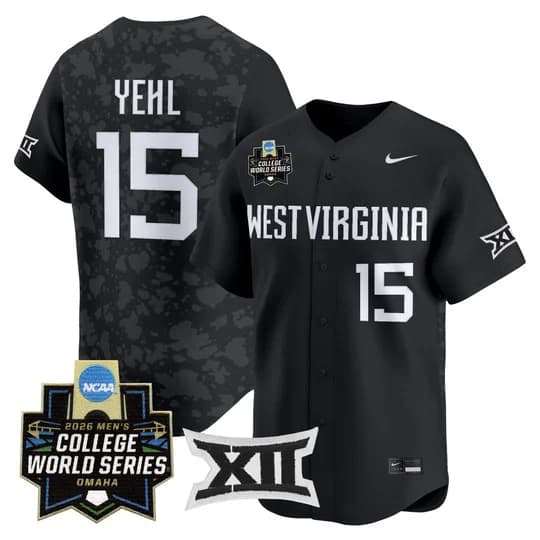 Men's West Virginia Mountaineers 2026 World Series Patch Vapor Premier Limited Jersey - All Stitched Maxx Yehl