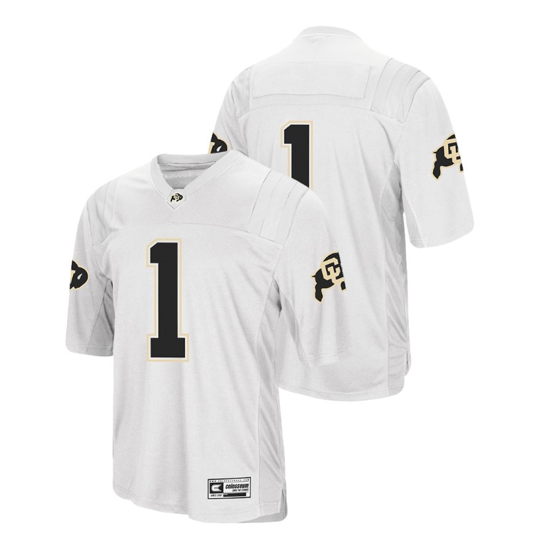 Men's White 2018 College Football Colorado Buffaloes Colosseum Jersey