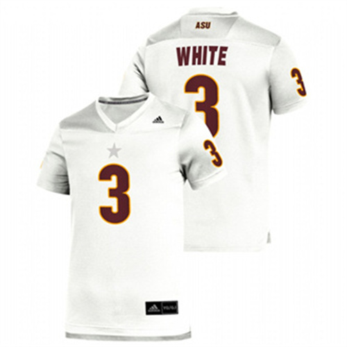 Men's White Arizona State Sun Devils Rachaad White Replica Football Jersey