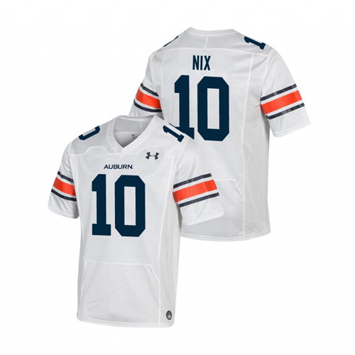 Men's White Auburn Tigers Bo Nix Replica Football Jersey