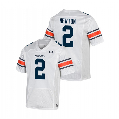 Men's White Auburn Tigers Cam Newton Replica Football Jersey