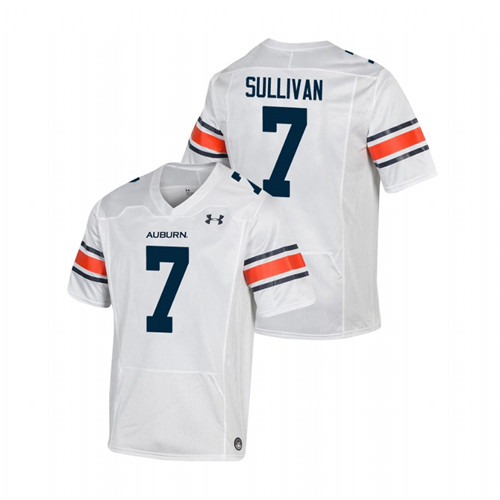 Men's White Auburn Tigers Pat Sullivan Replica Football Jersey