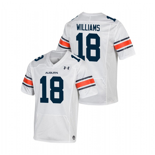 Men's White Auburn Tigers Seth Williams Replica Football Jersey