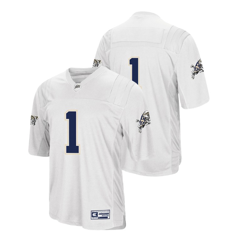 Men's White Authentic College Football Navy Midshipmen Colosseum Jersey