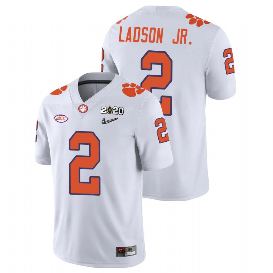 Men's White Clemson Tigers Frank Ladson Jr. College Football Playoff Game Jersey