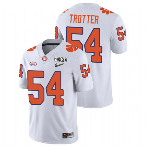 Men's White Clemson Tigers Mason Trotter College Football Playoff Game Jersey