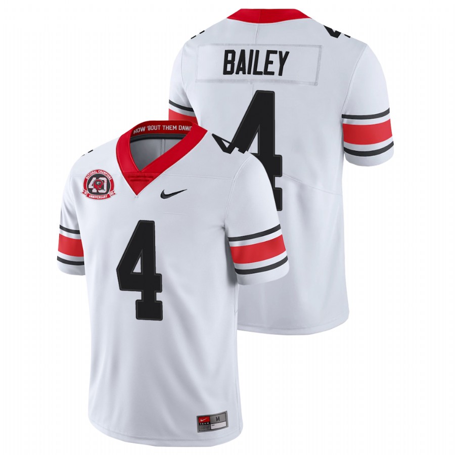 Men's White Georgia Bulldogs Champ Bailey College Football 40th Anniversary Alternate Jersey