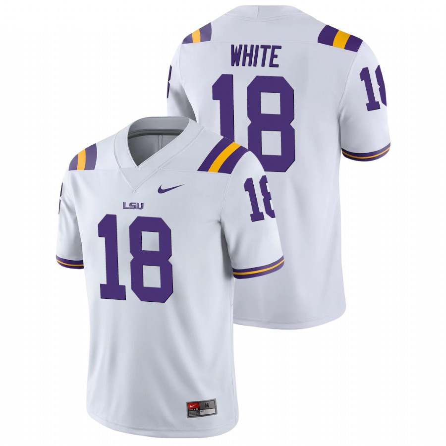 Men's White LSU Tigers Tre'Davious White College Football Game Jersey