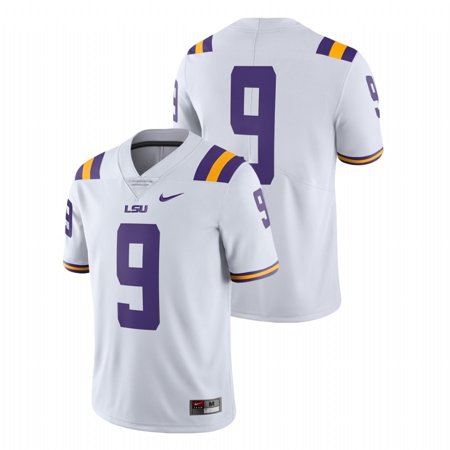 Men's White Limited LSU Tigers Football Jersey