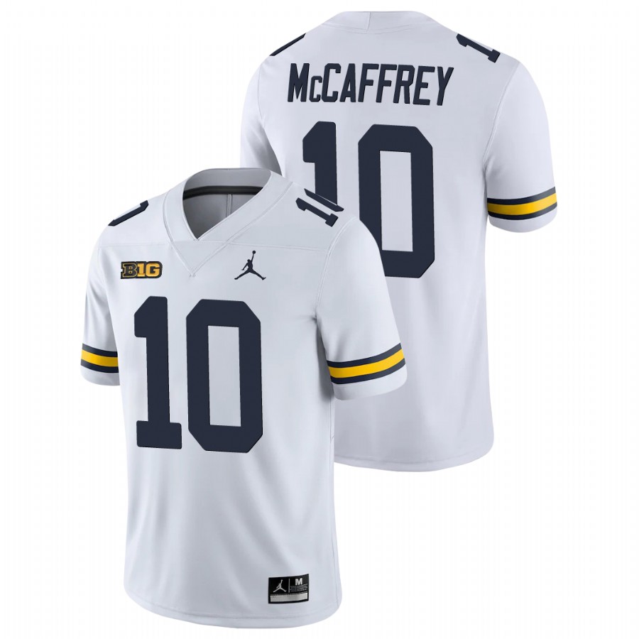 Men's White Michigan Wolverines Dylan McCaffrey College Football Game Jersey