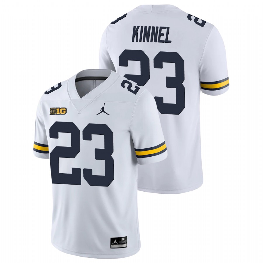 Men's White Michigan Wolverines Tyree Kinnel College Football Game Jersey