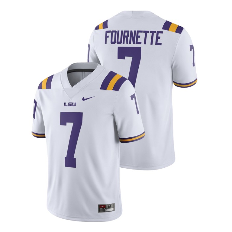 Men's White Nike Leonard Fournette Alumni Football Game LSU Tigers Player Jersey