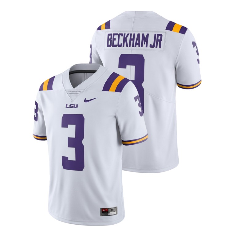 Men's White Nike Odell Beckham Jr College Limited Football LSU Tigers Alumni Jersey
