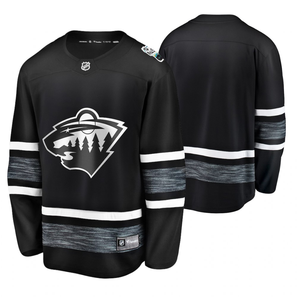 Men's Wild # Black 2019 NHL All-Star Jersey