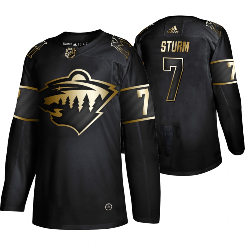 Men's Wild NHL Golden Edition Black Jersey