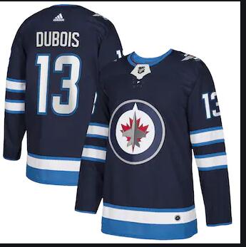 Men's Winnipeg Jets #13 Pierre-Luc Dubois adidas Navy Home Jersey Stitched