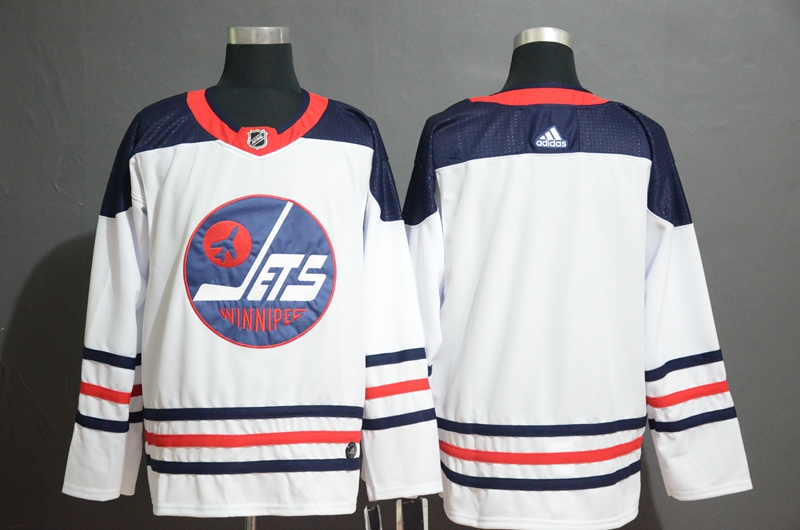 Men's Winnipeg Jets Blank White Heritage Jersey Stitched